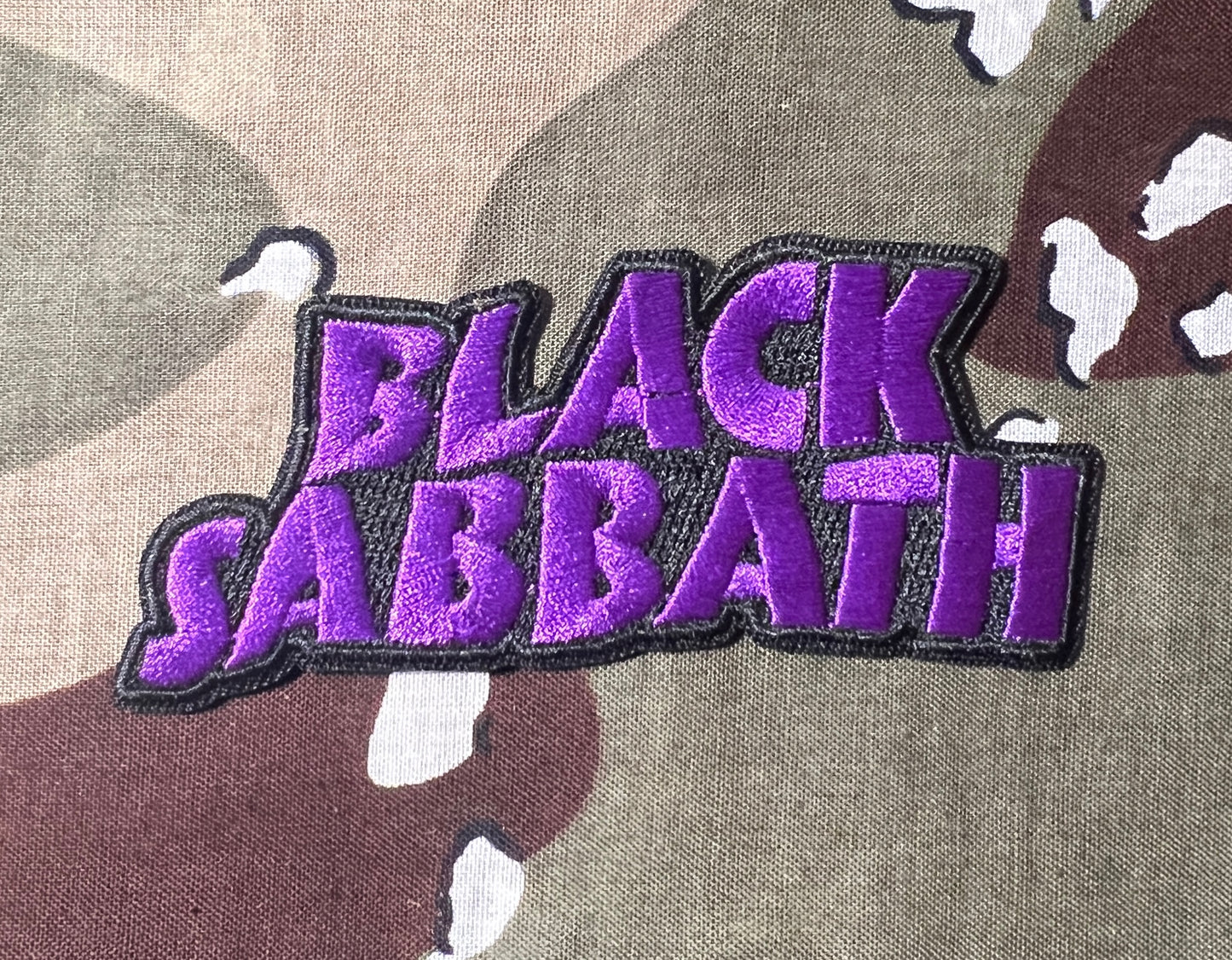 Black Sabbath Purple Logo Embroidered Patch B046P