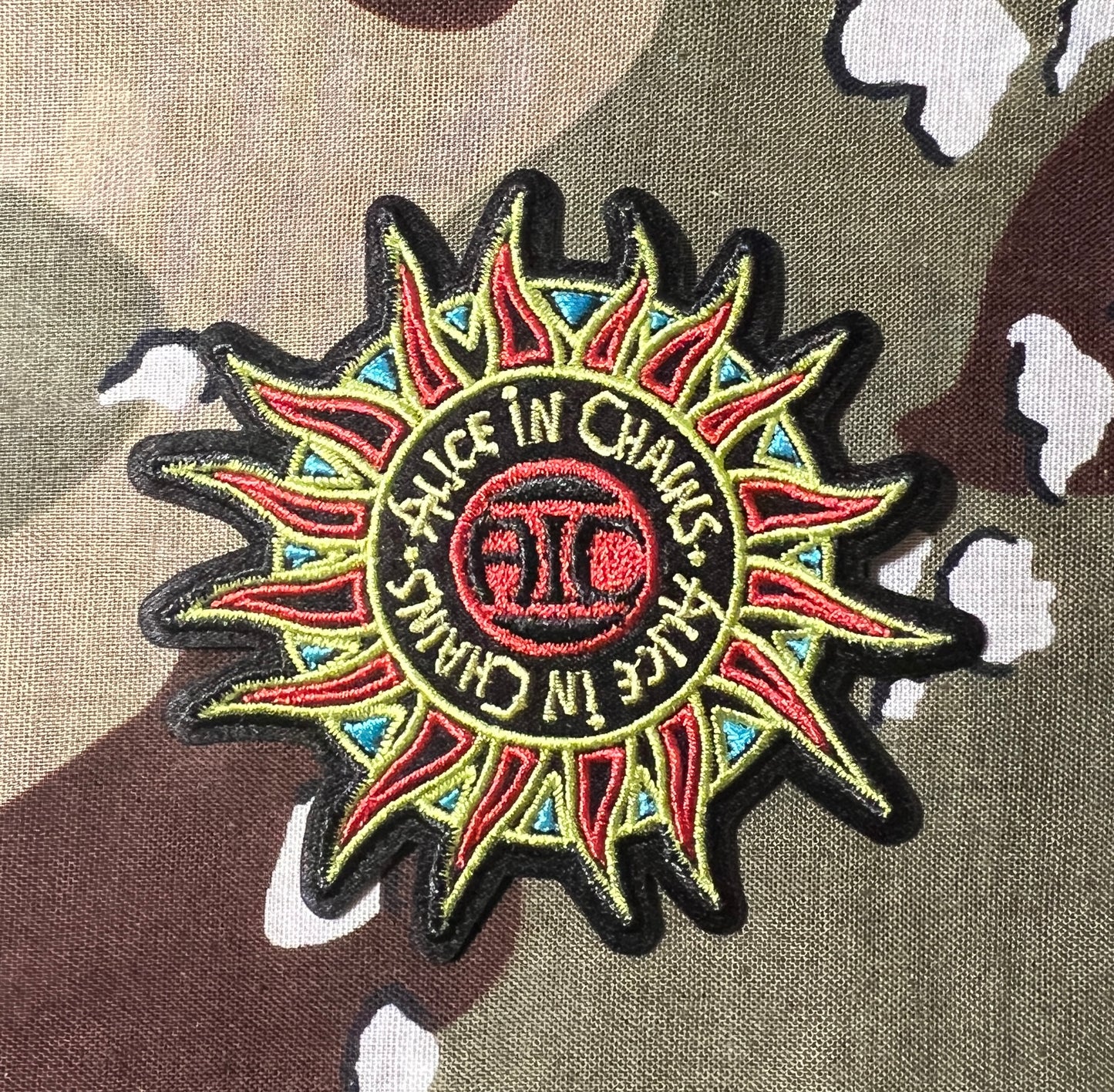 Alice In Chains Official Sun Embroidered Patch A021P