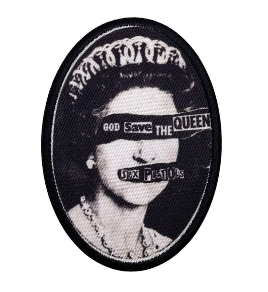 Sex Pistols God Save The Queen Woven Patch S073P