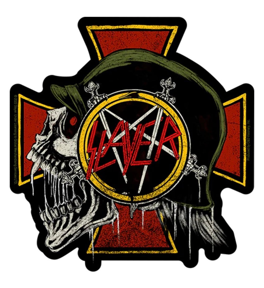 Slayer Skull Heavy Metal Sticker S028S