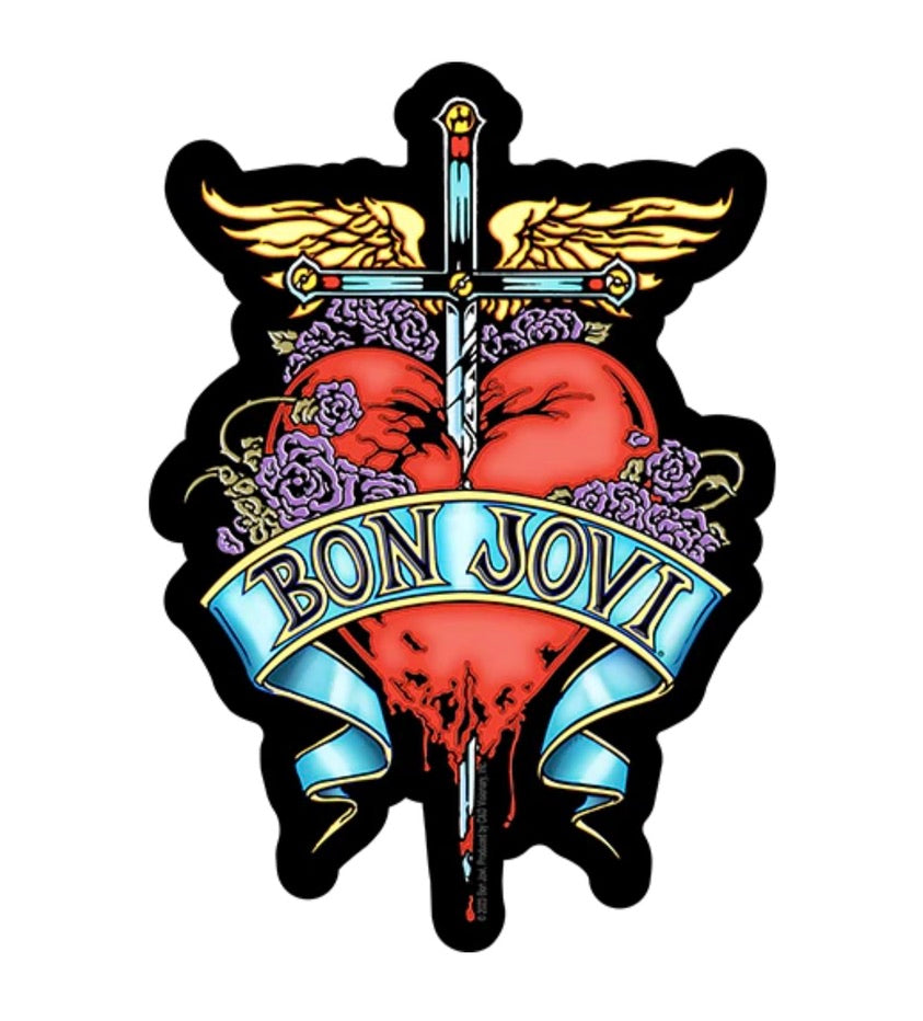 Bon Jovi Sacred Heart Sticker B030S