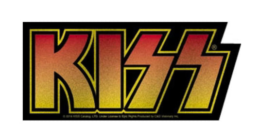 KISS Glitter Logo Sticker K005S