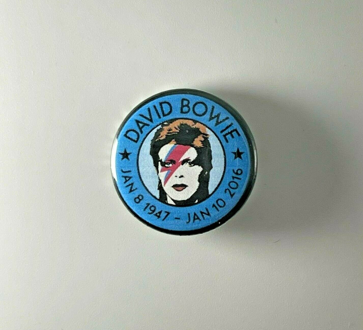 David Bowie Memorial 1.25" Button B008B125 Pin Badge