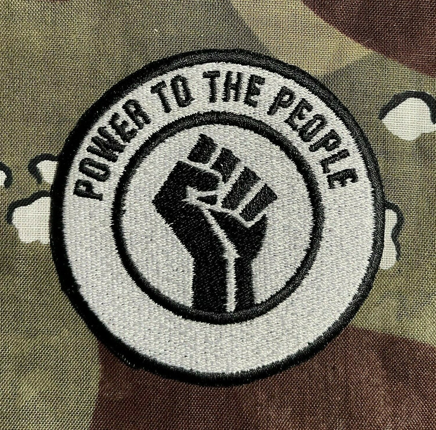 Power To The People Black Panther Party Embroidered Patch P038P