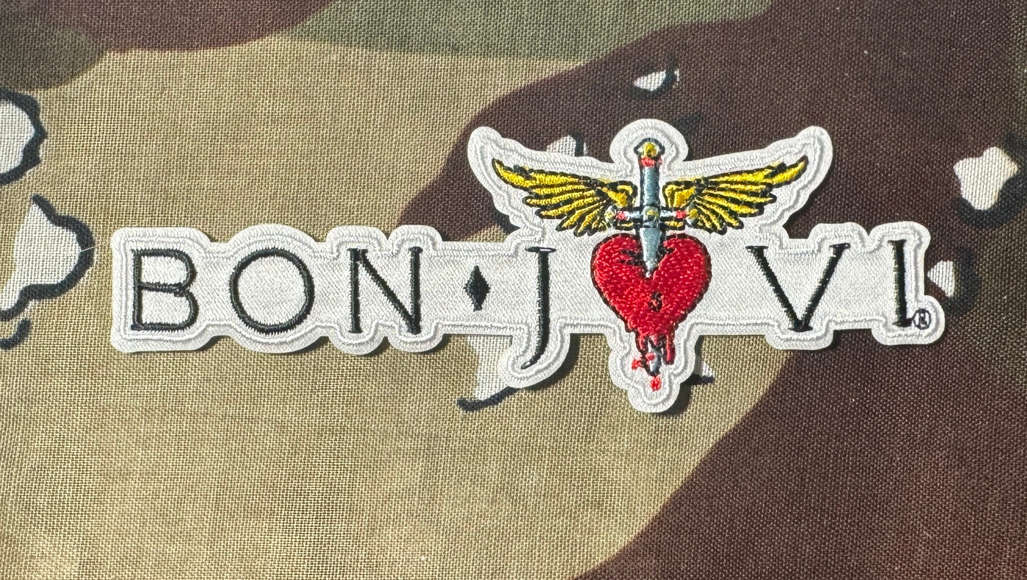 Bon Jovi Heart Embroidered Patch B031P