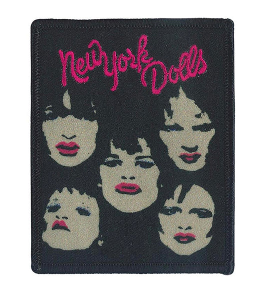 New York Dolls Faces Embroidered/Woven Patch N006P