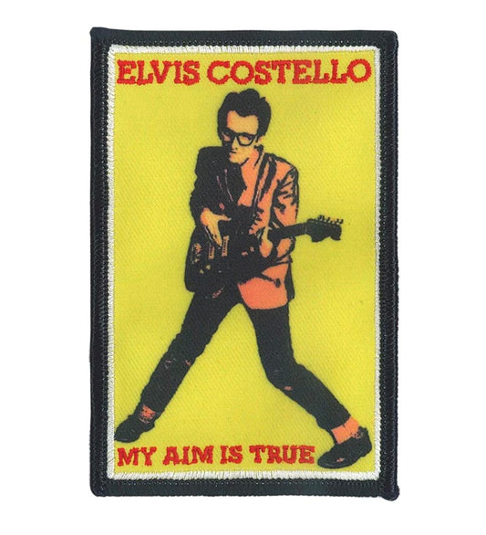 Elvis Costello My Aim Is True Embroidered/Woven Patch C004P