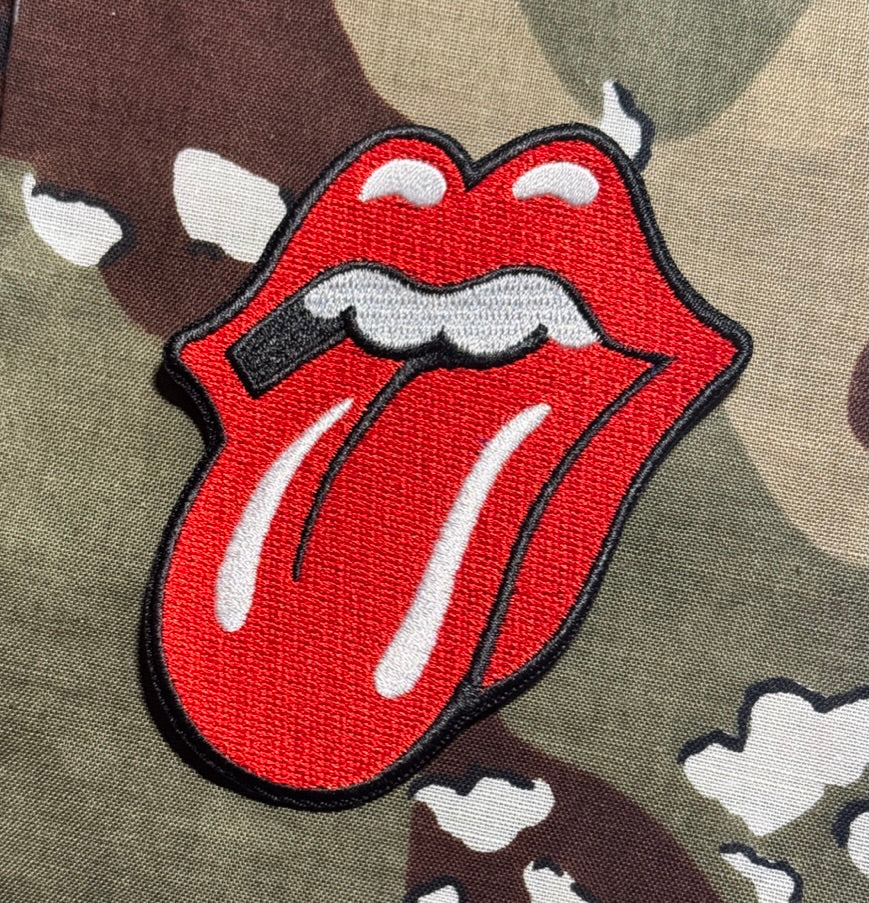 The Rolling Stones Official Tongue Embroidered Patch R007P