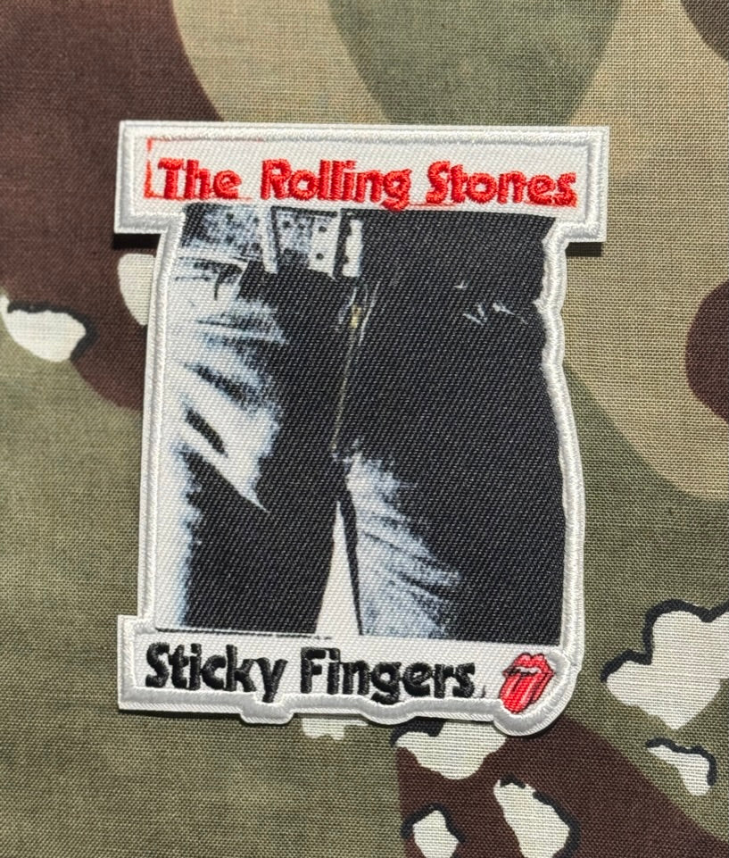 The Rolling Stones Official Sticky Fingers Woven/Embroidered Patch R013P