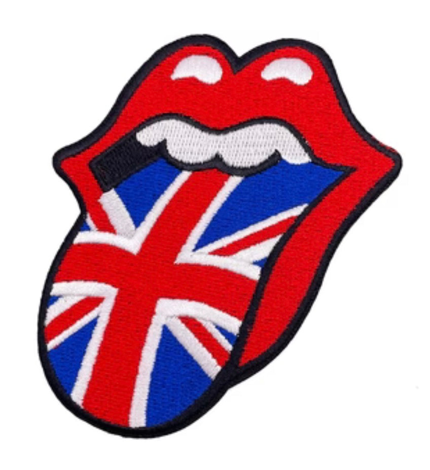 The Rolling Stones Official Tongue Union Jack Embroidered Patch R017P