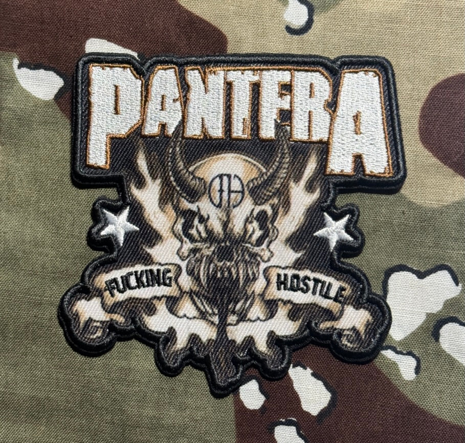 Pantera F*cking Hostile Embroidered/Woven Patch P009P