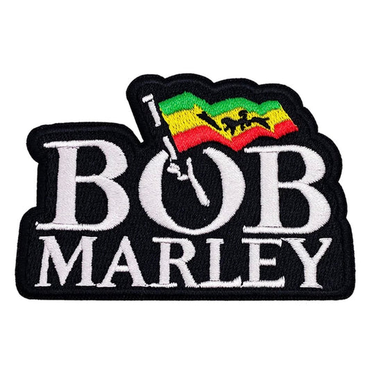 Bob Marley Lion Flag Logo Embroidered Patch M065P