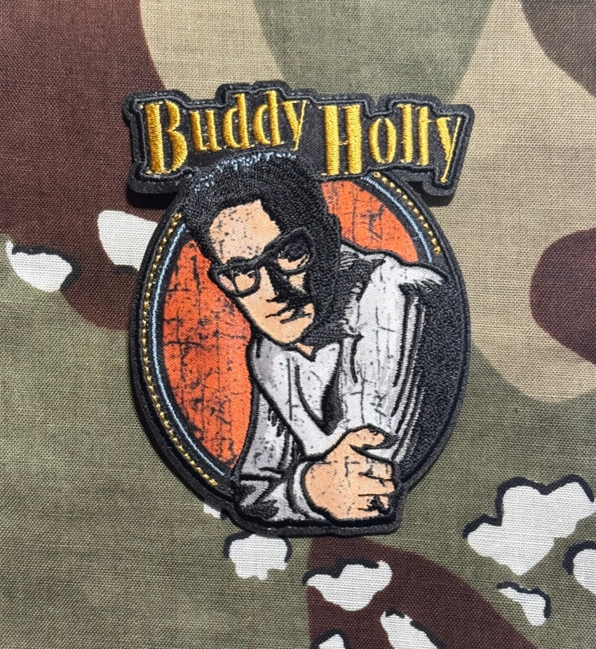 Buddy Holly Embroidered Patch H016P