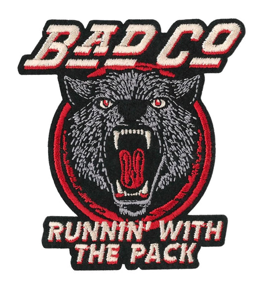 Bad Company Bad Co. Runnin' With The Pack Embroidered Patch B033P