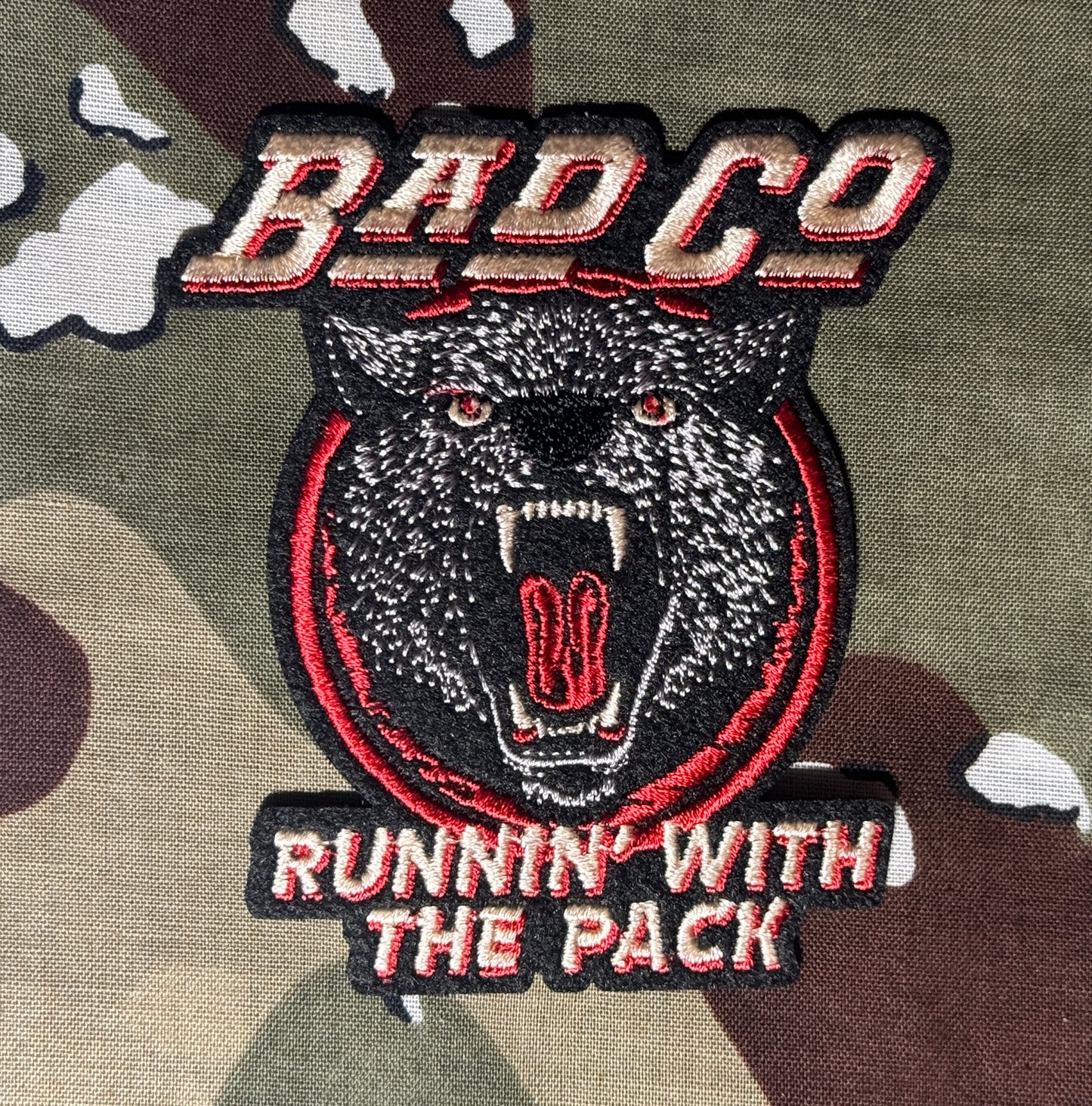 Bad Company Bad Co. Runnin' With The Pack Embroidered Patch B033P