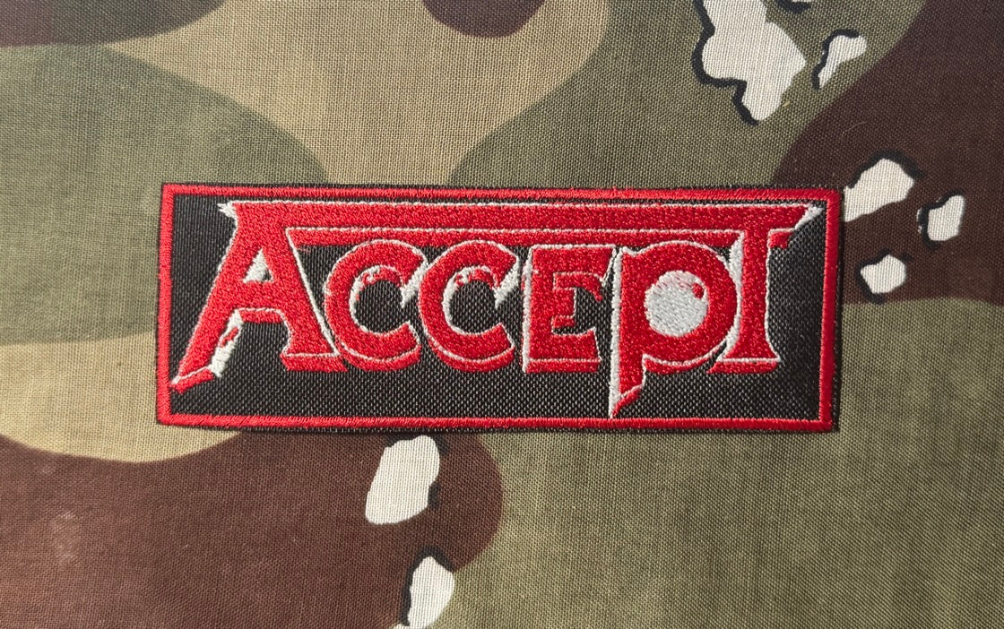 Accept Logo Embroidered Patch