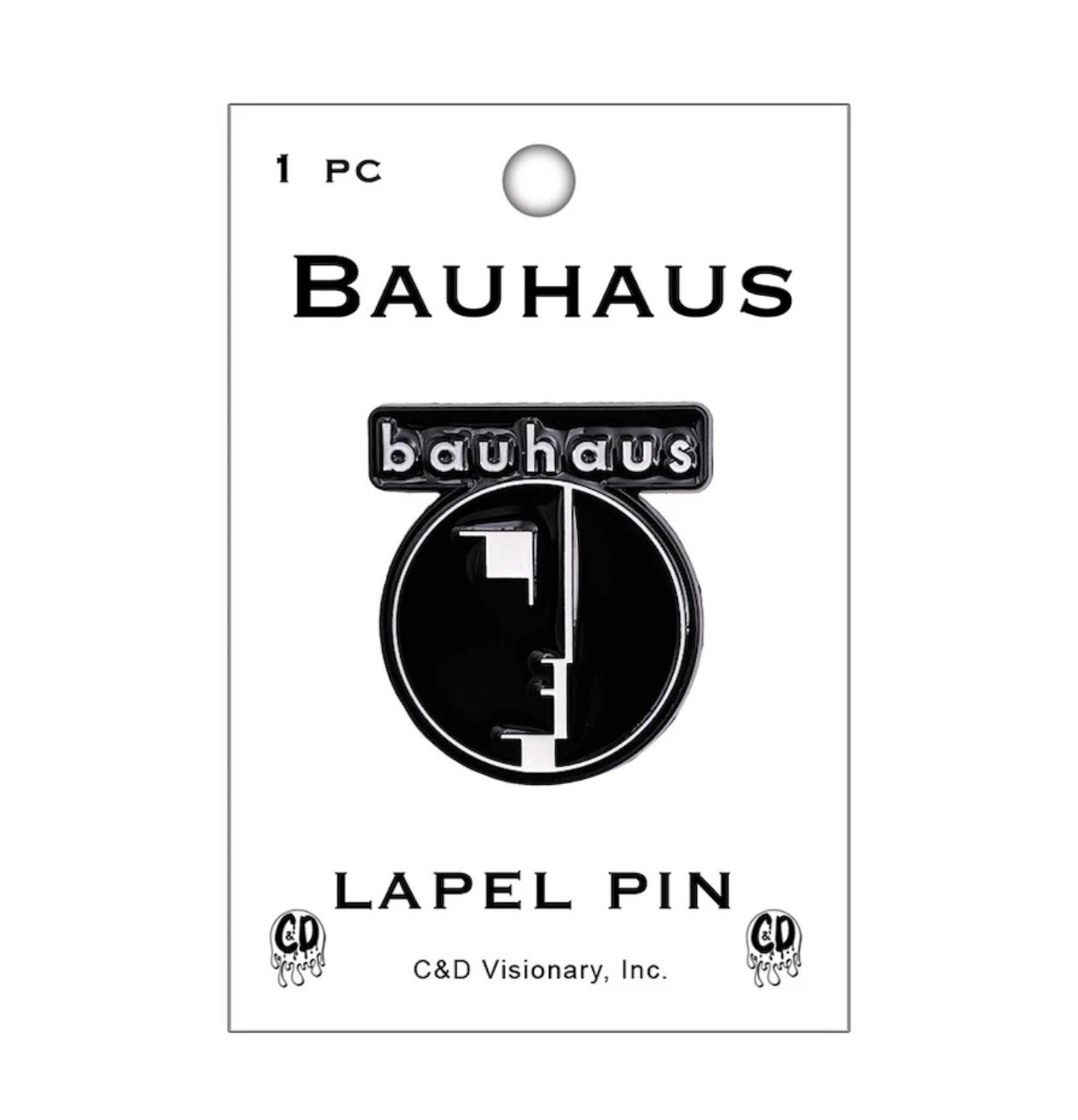 Bauhaus Enamel Lapel Pin B008PC