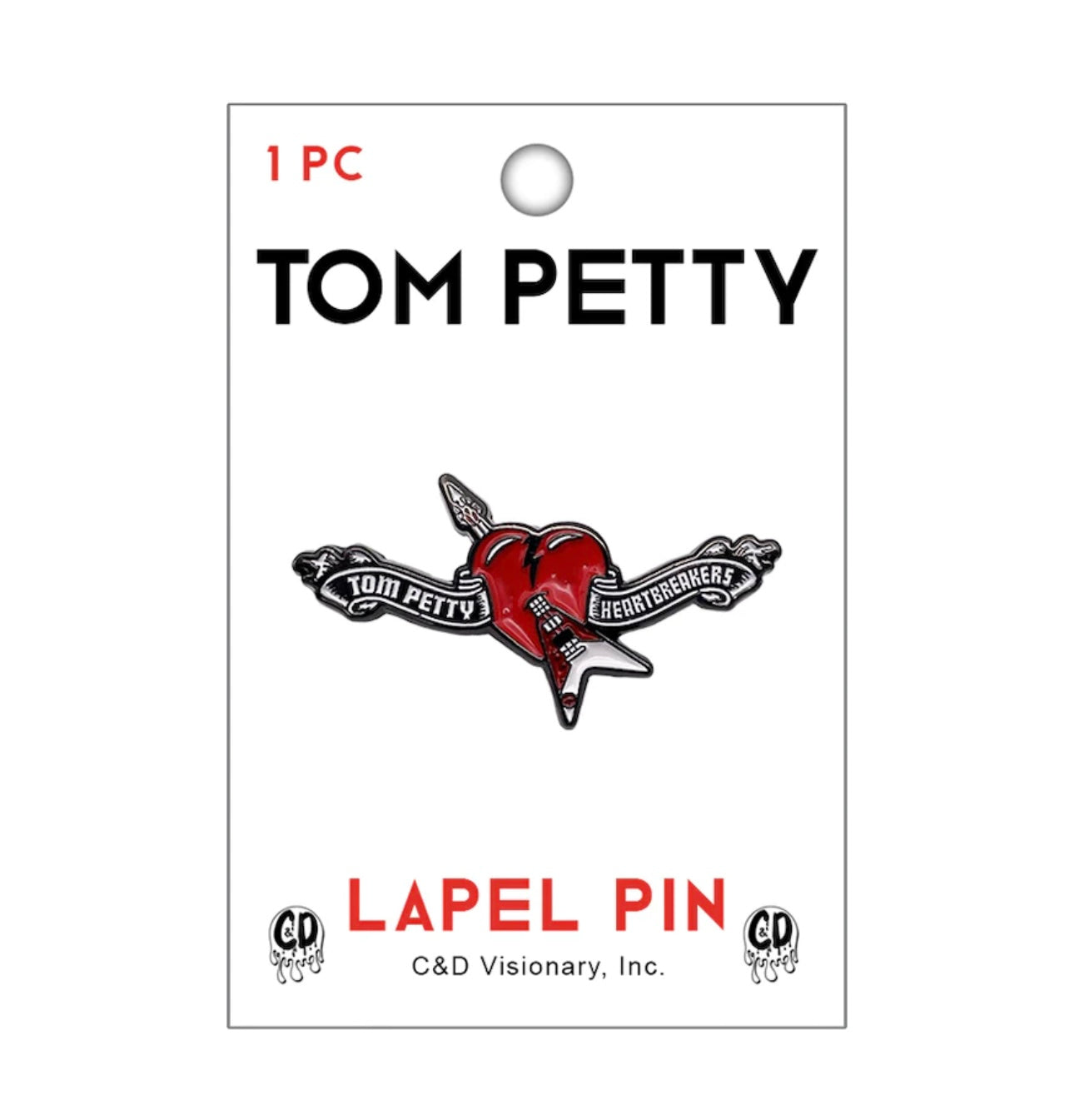 Tom Petty And The Heartbreakers Official Enamel Lapel Pin P004PC