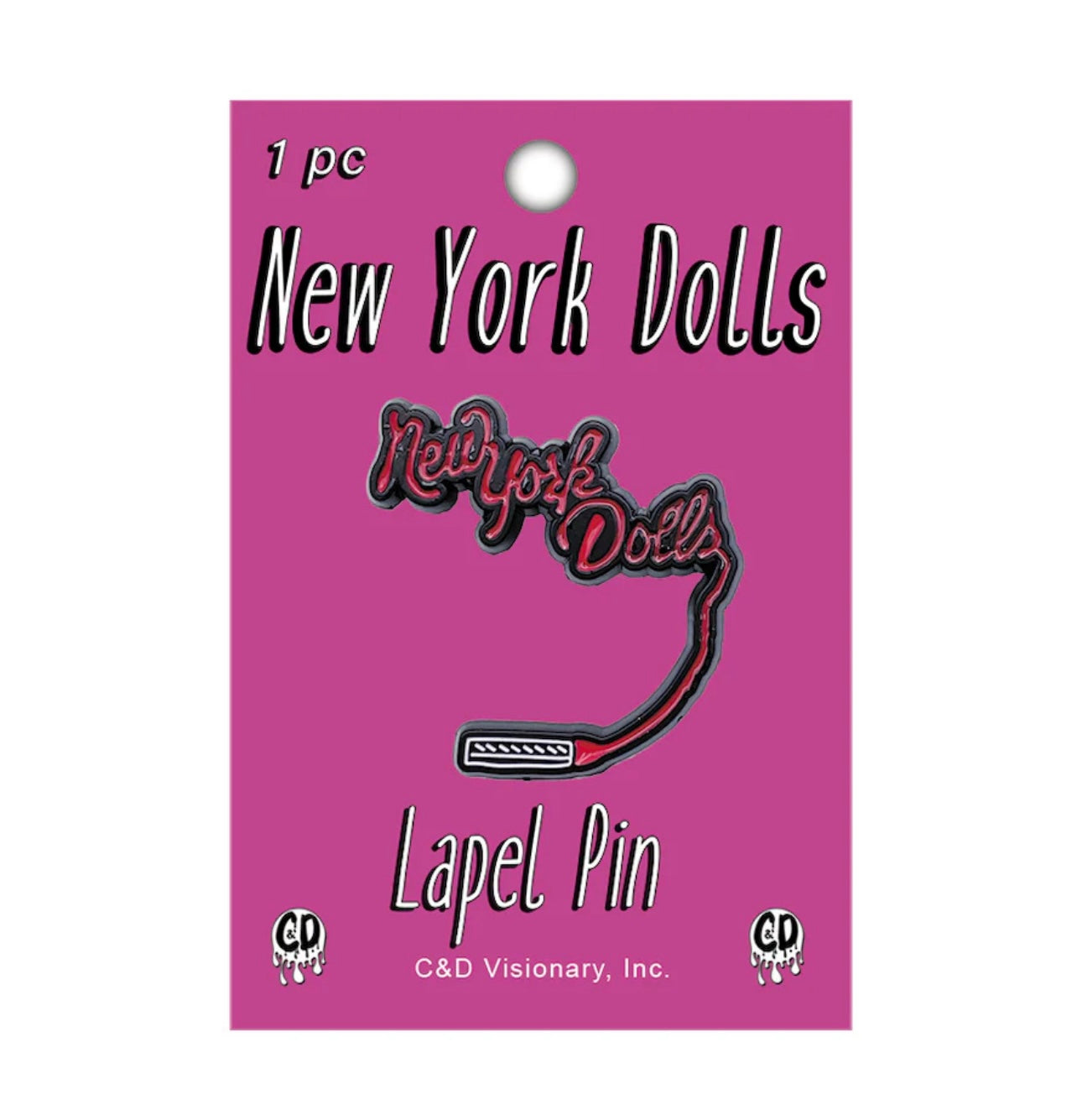 New York Dolls Enamel Lapel Pin N004PC