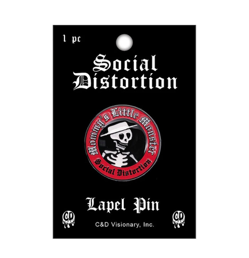 Social Distortion Mommy's Little Monster Enamel Lapel Pin S013PC Badge