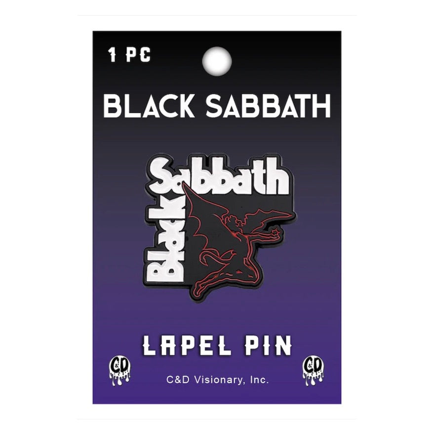 Black Sabbath Demon Enamel Lapel Pin B011PC