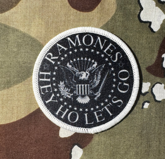 Ramones Hey Ho Let's Go Woven Patch R006P