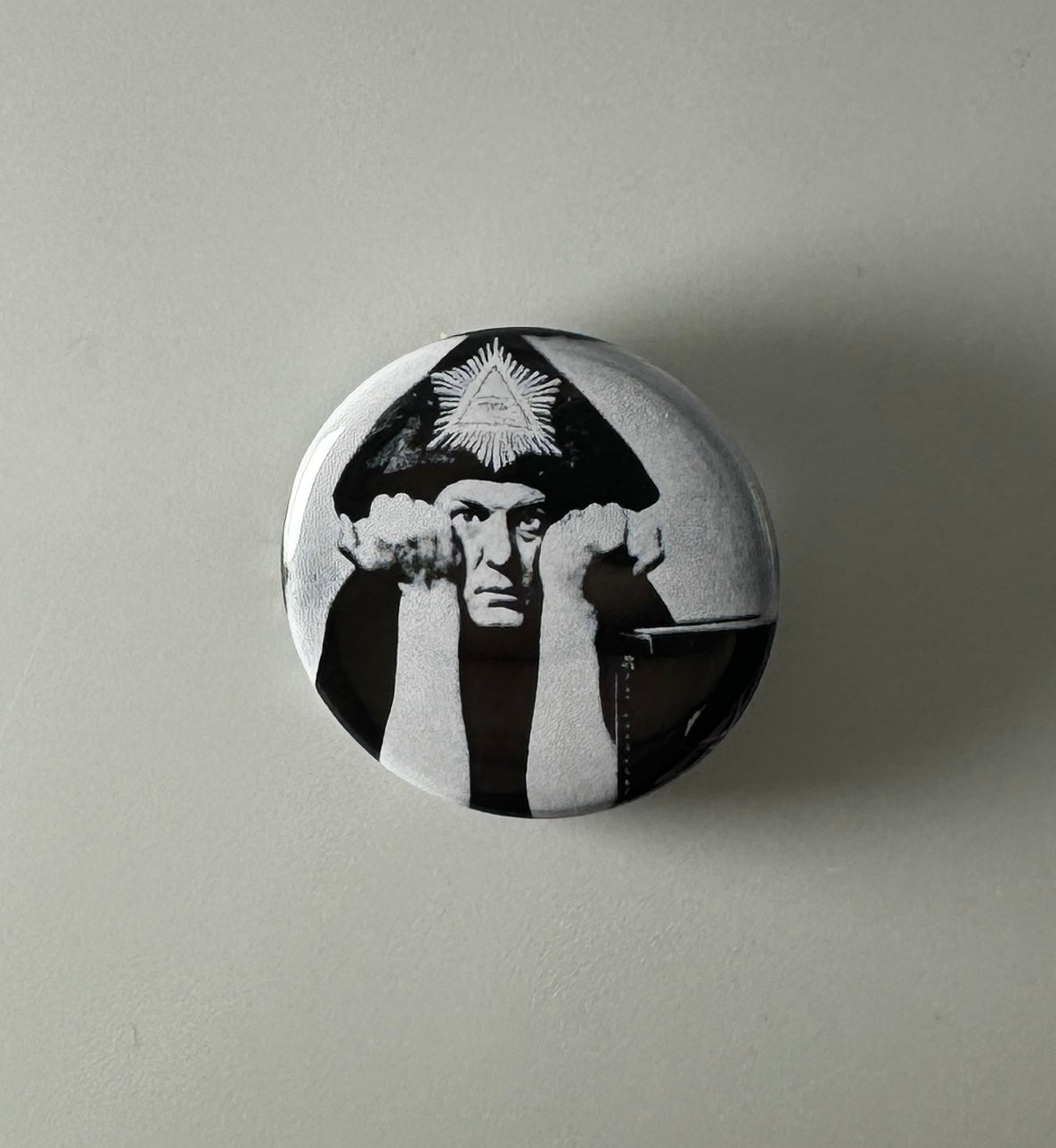 Aleister Crowley Mr. Crowley 1.25" Button C001B125 Badge Pin