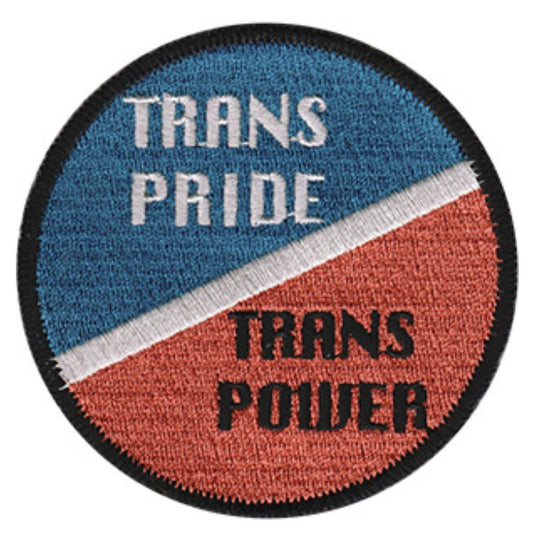 Trans Pride Trans Power LGBTQ Embroidered Patch T009P