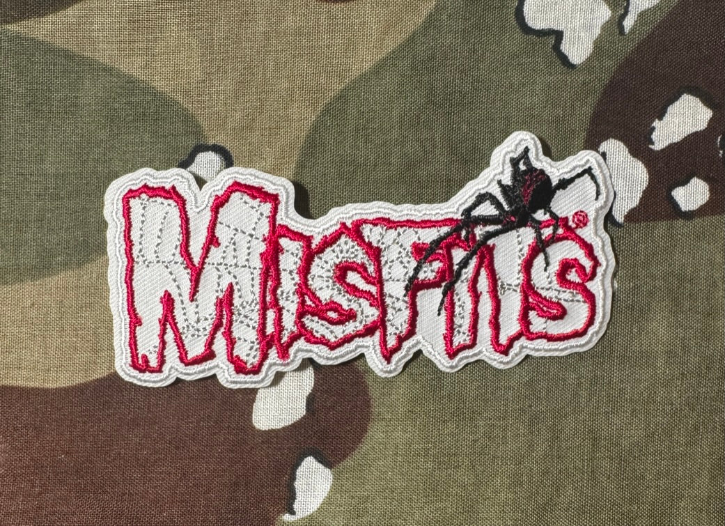 The Misfits Spider Logo Embroidered Patch M066P