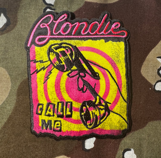 Blondie Call Me Embroidered/Woven Patch B051P