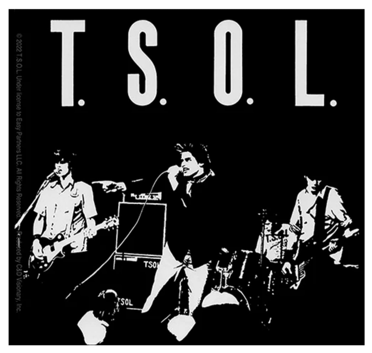 TSOL T.S.O.L. True Sounds of Liberty EP Cover Sticker T005S