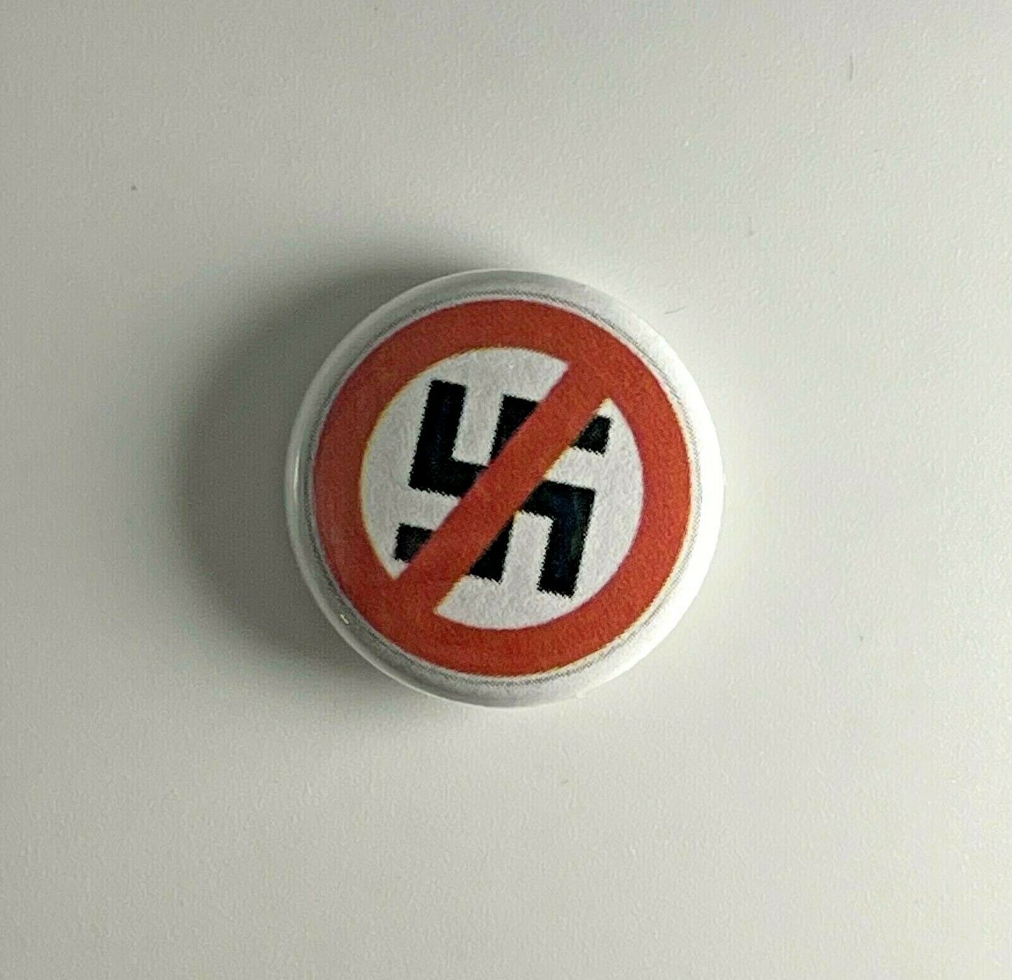 Anti-Nazi Anti-Fascist 1” Button N002B Pin Badge