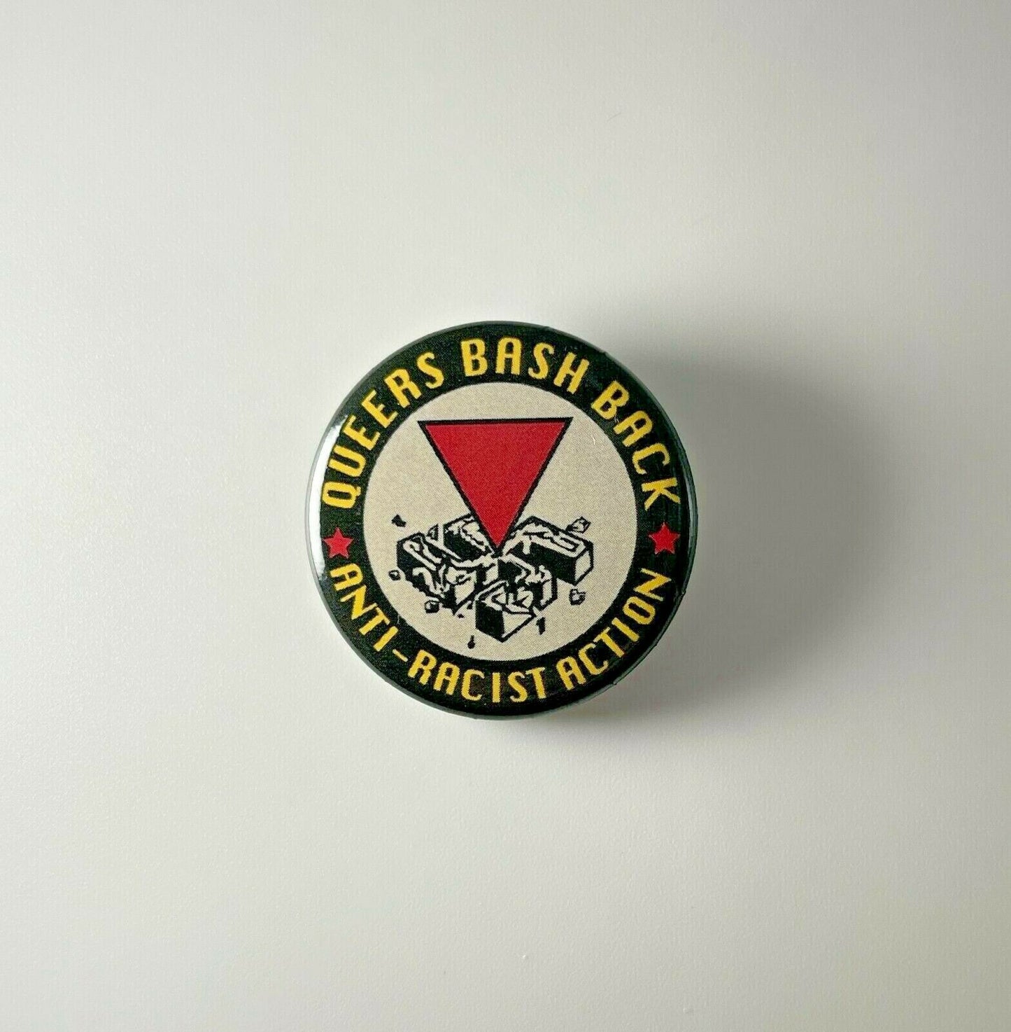 Queers Bash Back LGBTQ Anti-Fascist 1.25” Button Q002B15 Pin Badge