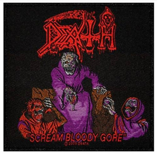 Death Scream Bloody Gore Woven Patch D063P