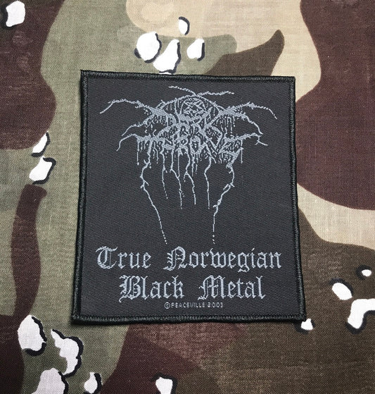 Darkthrone True Norwegian Black Metal Woven Patch D001P