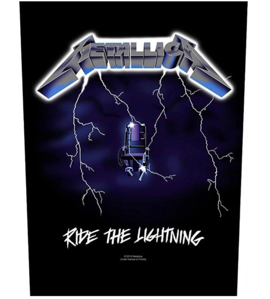 Metallica Official Ride The Lightning Official Printed Back Patch M077P