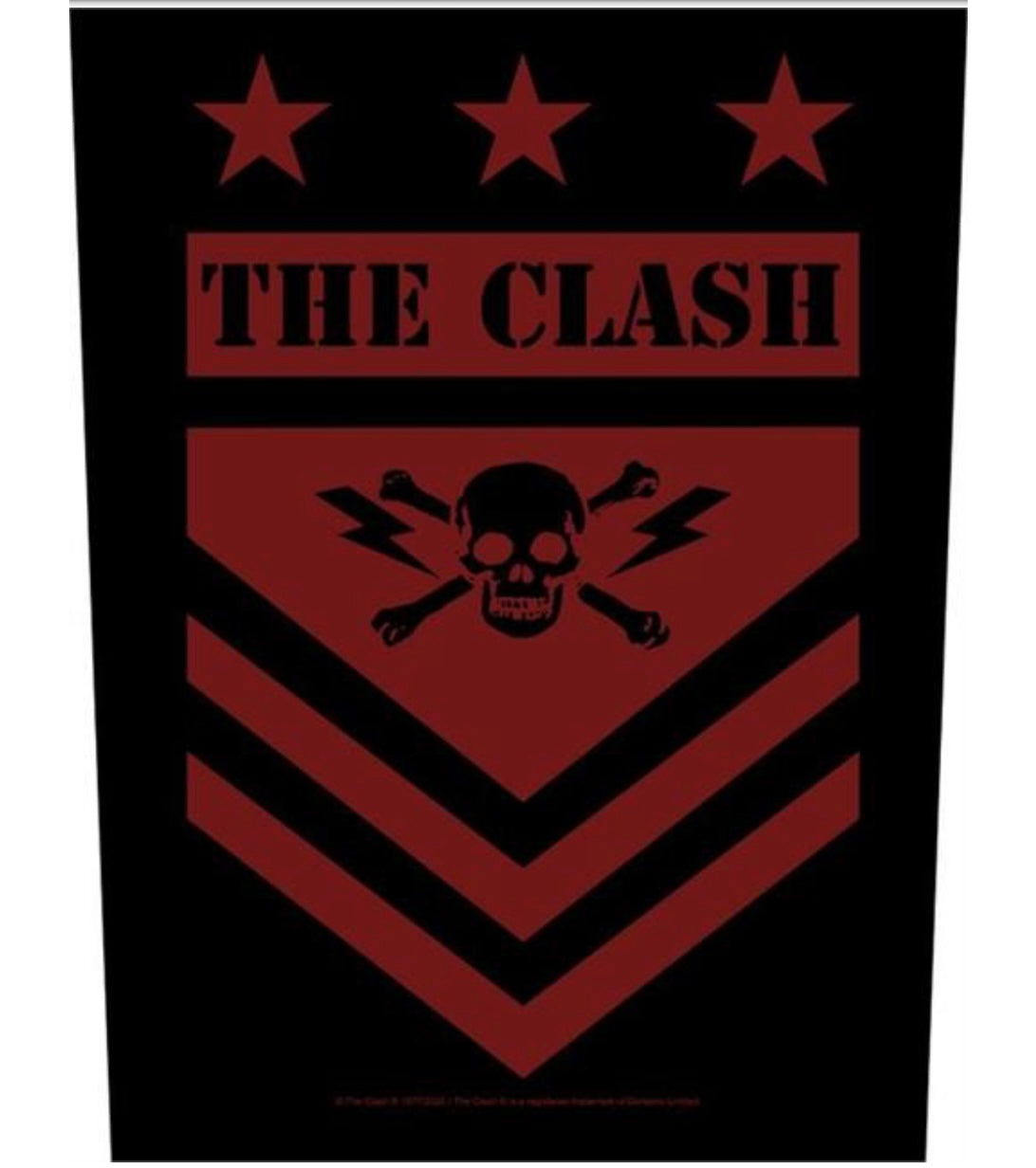 The Clash Printed Back Patch C051P