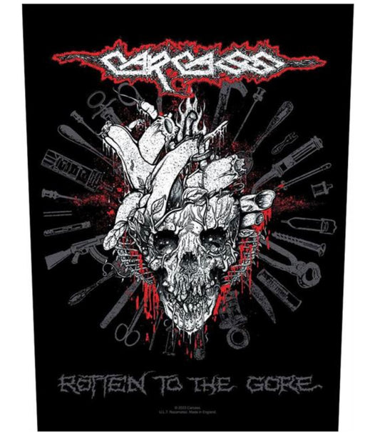 Carcass Rotten To The Gore Printed Back Patch C052P