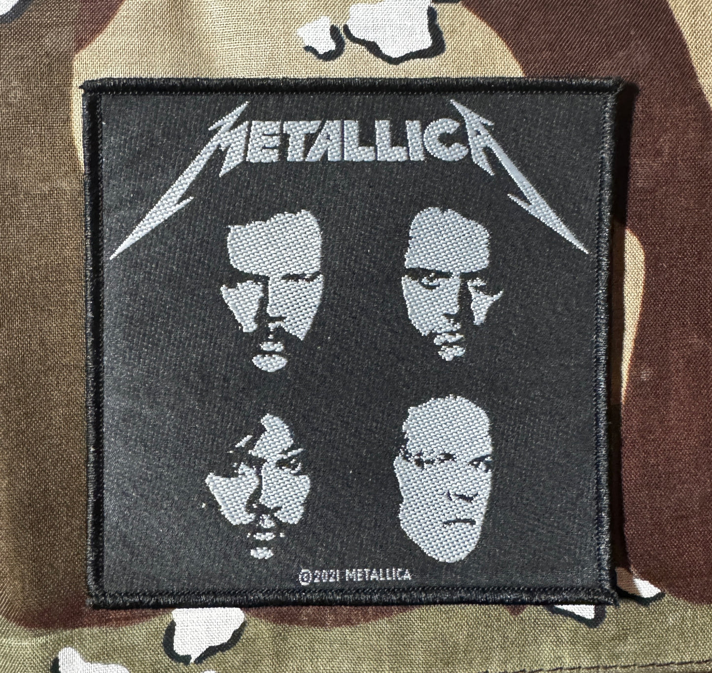 Metallica Black Album Official Woven Patch M078P