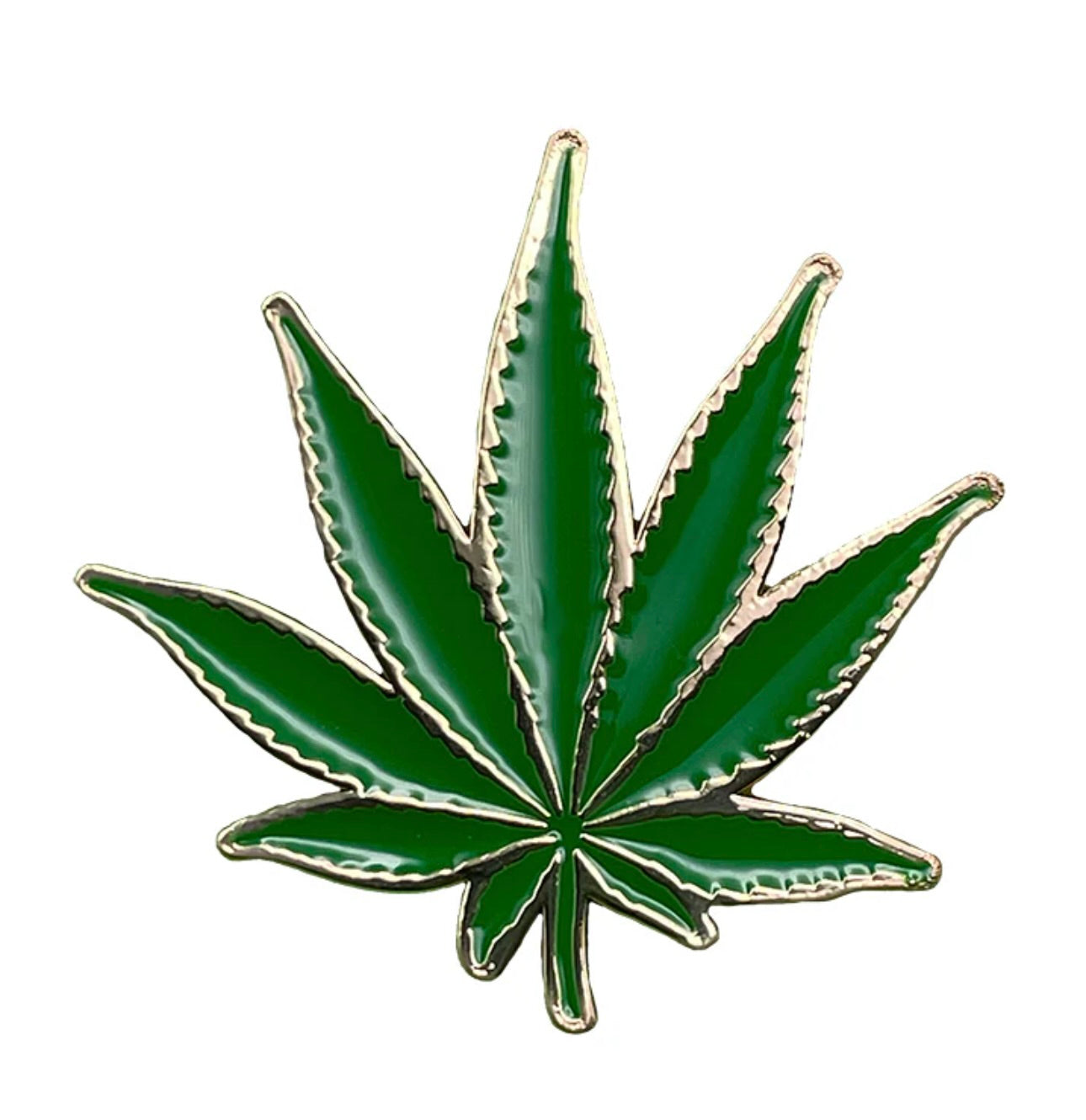 Weed Marijuana Leaf Pot 420 Enamel Lapel Pin W002PC