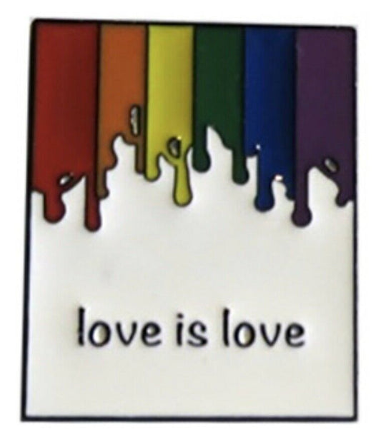 Love Is Love LGBTQ Enamel Lapel Pin L003PC