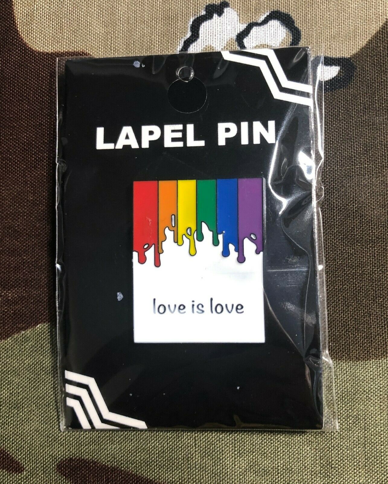 Love Is Love LGBTQ Enamel Lapel Pin L003PC