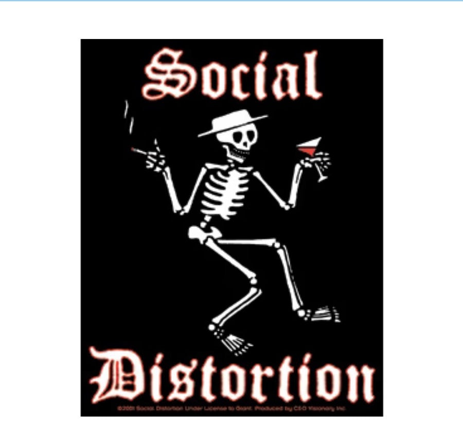 Social Distortion Skeleton Sticker S033S Decal