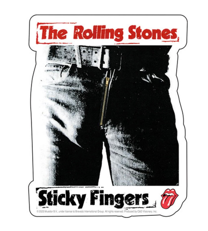 The Rolling Stones Sticky Fingers Sticker R016S Decal