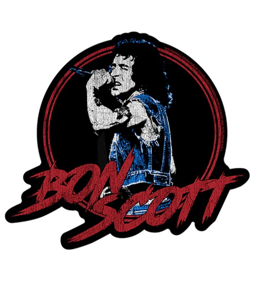 Bon Scott Sticker S034S AC/DC Decal