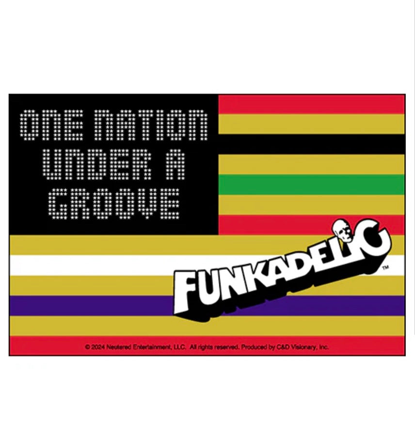 George Clinton Parliament Funkadelic Flag Official Sticker G006S Decal