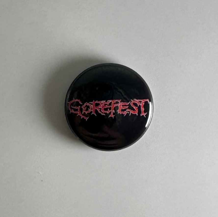 Gorefest Death Metal Logo 1" Button G014B Badge Pin