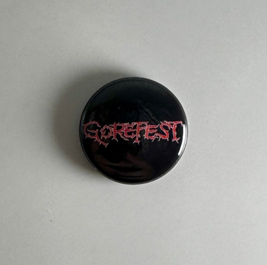 Gorefest Death Metal Logo 1" Button G014B Badge Pin