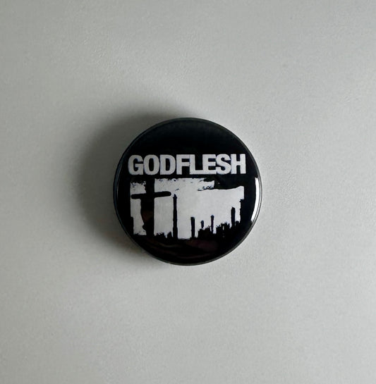 Godflesh Industrial 1" Button G016B Badge Pin