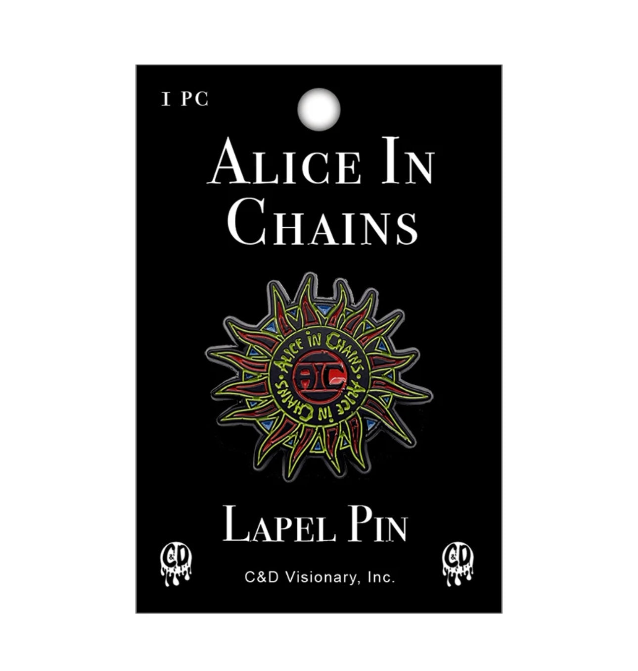 Alice In Chains Official Enamel Lapel Pin A005PC Badge